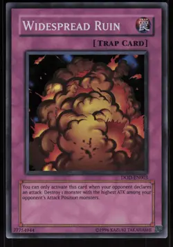 Widespread Ruin DOD-EN003 Super Rare EURO Promo Yu-Gi-Oh - Image 1