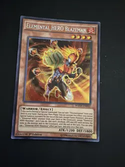 Elemental HERO Blazeman WSUP-EN032 World Superstars 1st Edition - Image 2