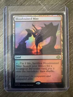 Magic The Gathering Modern Horizons 3 Foil Bloodstained Mire #0216 - Image 1