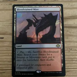 MTG | Bloodstained Mire | Fetch Land | FOIL | Modern Horizons 3 | 0216 | NM/M - Image 1