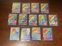 Pokemon TCG Rainbow VMAX 13 Card Lot Secret Rare NM/M - Image 1