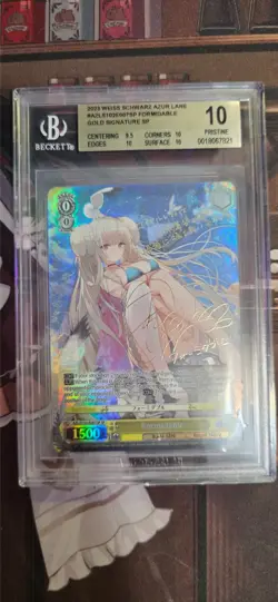 Weiss Schwarz Azur Lane SP Formidable Gold Signed AZL/S102-E007SP BGS 10 - Image 1