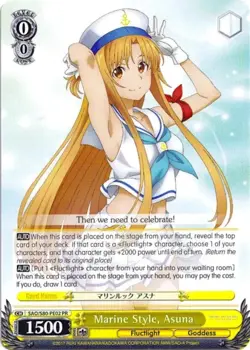 Weiss Schwarz Sword Art Online Asuna SAO/S80-PE02 PR PROMO Karte TCG Manga Anime - Image 1