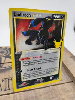 Pokemon TCG Umbreon Gold Star 17/17 Celebrations Classic Collection Holo Rare NM - Image 3