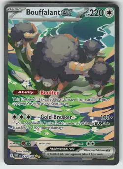 Pokemon Bouffalant ex Special Illustration Rare SV: White Flare 170/086 NM - Image 1