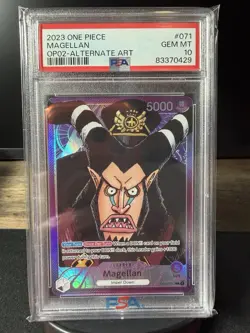 2023 Magellan Leader Alt Art OP02-071 Paramount War One Piece PSA 10 - Image 1