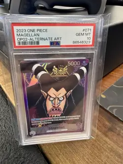 2023 Magellan Leader Alt Art OP02-071 Paramount War One Piece PSA 10 GEM MINT - Image 1