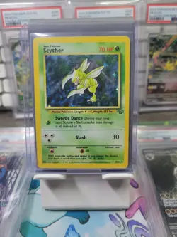 Vintage Pokemon TCG - 1999 Jungle Set - Scyther Holo Card 10/64 Rare - Image 1