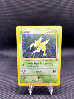 Vintage Pokemon TCG - 1999 Jungle Set - Scyther Holo Card 10/64 MP Rare - Image 1