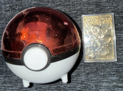 Pokemon 1999 Burger King 23K Gold Plated Card Mewtwo With Pokeball Case - Image 5