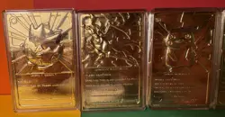 Pokemon Burger King Promo 23K Gold Plated Trading Cards Full Set 1999 Minty Rare - Image 4