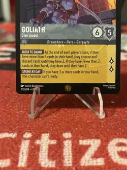 Goliath - Clan Leader 173/204 Whispers in the Well Legendary Disney Lorcana - Image 3