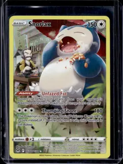 2022 Pokemon SWSH Lost Origin Snorlax Trainer Gallery #TG10/TG30 - Image 1