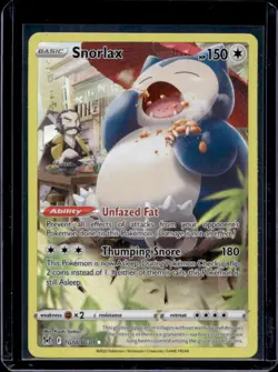 2022 Pokemon SWSH Lost Origin Snorlax Trainer Gallery #TG10/TG30 - Image 1