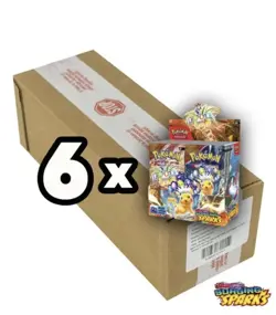 Pokemon TCG - S&v Surging Sparks Booster Box x6 Sealed CASE $300 OFF - Image 1