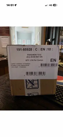 Pokemon TCG Surging Sparks Booster Box Sealed Case (6x Booster Boxes) Sealed - Image 1