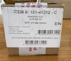 Pokemon TCG Surging Sparks Booster Box Case Factory Sealed SV08 - Image 2