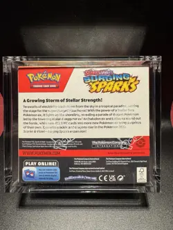 Surging Sparks Booster Box Sealed and In Acrylic Case Pokemon TCG - Image 3