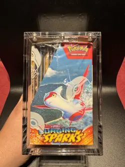 Surging Sparks Booster Box Sealed and In Acrylic Case Pokemon TCG - Image 5