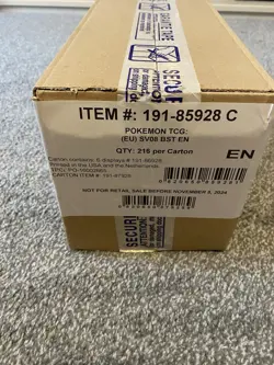 Pokemon TCG Surging Sparks Booster Box Sealed Case (6x Booster Boxes) Sealed . - Image 2