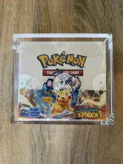 1X Pokemon TCG: Surging Sparks Factory Sealed Booster Box in Acrylic Case - Image 1