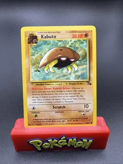 Pokemon TCG Kabuto Unlimited Common Card # 50/62 NEAR MINT CONDITION - Image 1