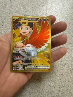 Pokemon TCG Ethan’s Ho-oh ex 239/182 Destined Rivals Gold Hyper Rare NM FRESH - Image 2