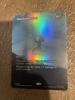 Blasphemous Act Borderless Avatar The Last Airbender Eternal FOIL NM Free Ship - Image 1