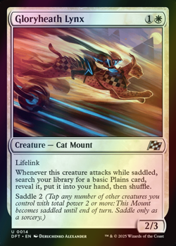 MTG Gloryheath Lynx Foil ** Aetherdrift ** English (NM) - Image 1