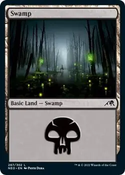 Swamp () 287 Kamigawa: Neon Dynasty Magic MTG - Image 1