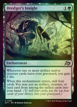 MTG Dredger's Insight Foil ** Aetherdrift ** English (NM) - Image 1