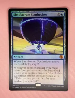 Simulacrum Synthesizer Outlaws of Thunder Junction: the Big Score Foil - Image 1