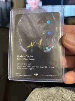 Godless Shrine - #375 (Borderless) (Galaxy Foil) Edge of Eternities - Mtg Z1 - Image 1