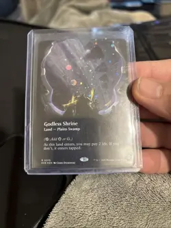 Godless Shrine - #375 (Borderless) (Galaxy Foil) Edge of Eternities - Mtg Z1 - Image 2