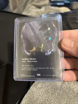 Godless Shrine - #375 (Borderless) (Galaxy Foil) Edge of Eternities - Mtg Z1 - Image 3