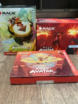 MTG TLA AVATAR COMMANDER'S BUNDLE, BOOSTER BUNDLE, COLLECTOR BOOSTER OMEGA LOT - Image 1