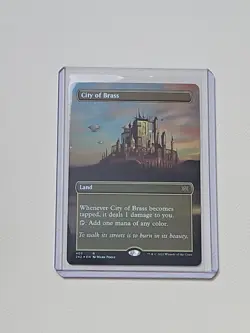 MTG Double Masters 2X2 City Of Brass 403 Foil Rare Borderless Alt Art LP - Image 3