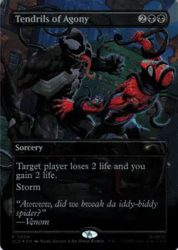 MTG Tendrils of Agony (Color) (2004) | NM Foil | Secret Lair Spider-Man {SLD} - Image 2