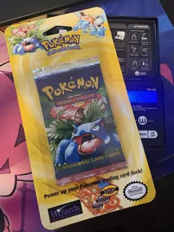 FACTORY SEALED POKEMON 1999 BASE BLISTER SEALED VENUSAUR PACK HEAVY MINT 34.39G 742818060295 - Image 1