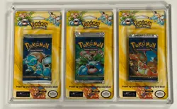 Pokemon TCG Base Set Booster Single Pack Sealed Venusaur Blastoise Charizard Set - Image 1