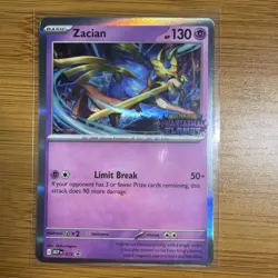 Zacian 015 Stamped Black Star Promo Pokemon TCG Mega Evolution Phantasmal Flame - Image 1