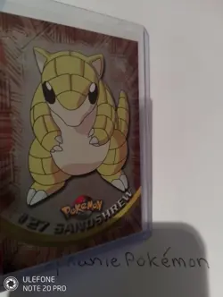 Topps Pokemon Tv Animation Edition Sandshrew #27 Holo Foil Blue Logo Mint - Image 2