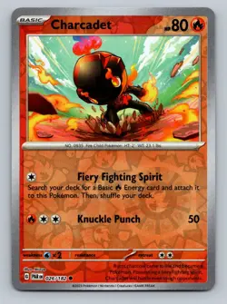 Pokemon Charcadet SV04: Paradox Rift 026/182 Near Mint NM Reverse Holo - Image 1