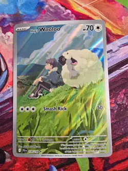Hop's Wooloo 170 /159 NM Illustration Rare Sv Journey Together Pokemon EN - Image 1