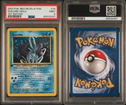 Pokemon Neo Revelation 1st Edition 2001 #14 Suicune-Holo PSA 9 - Image 3