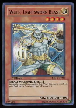 Wulf, Lightsworn Beast LCGX-EN248 Ultra Rare 1st Edition Yu-Gi-Oh - Image 1