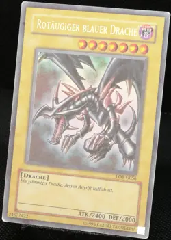 Yu-Gi-Oh! Rotaugiger Blauer Drache LOB-G056 Ultra Rare [PL] OG Old Red | DE 2002 - Image 3