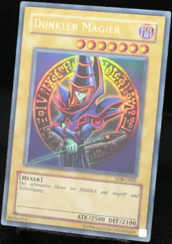 Yu-Gi-Oh! Dunkler Magier LOB-G003 Ultra Rare [EX] Dark Magician OG Old | DE 2002 - Image 4