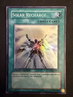 Konami Yu-Gi-Oh! Solar Recharge Spell-Normal ANPR-ENSE1 Limited Edition - Image 1