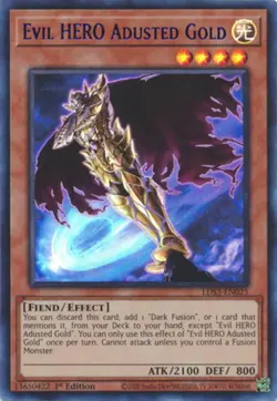 Yugioh! Evil HERO Adusted Gold (Blue) - LDS3-EN025 - Ultra Rare - 1st Edition Ne - Image 1